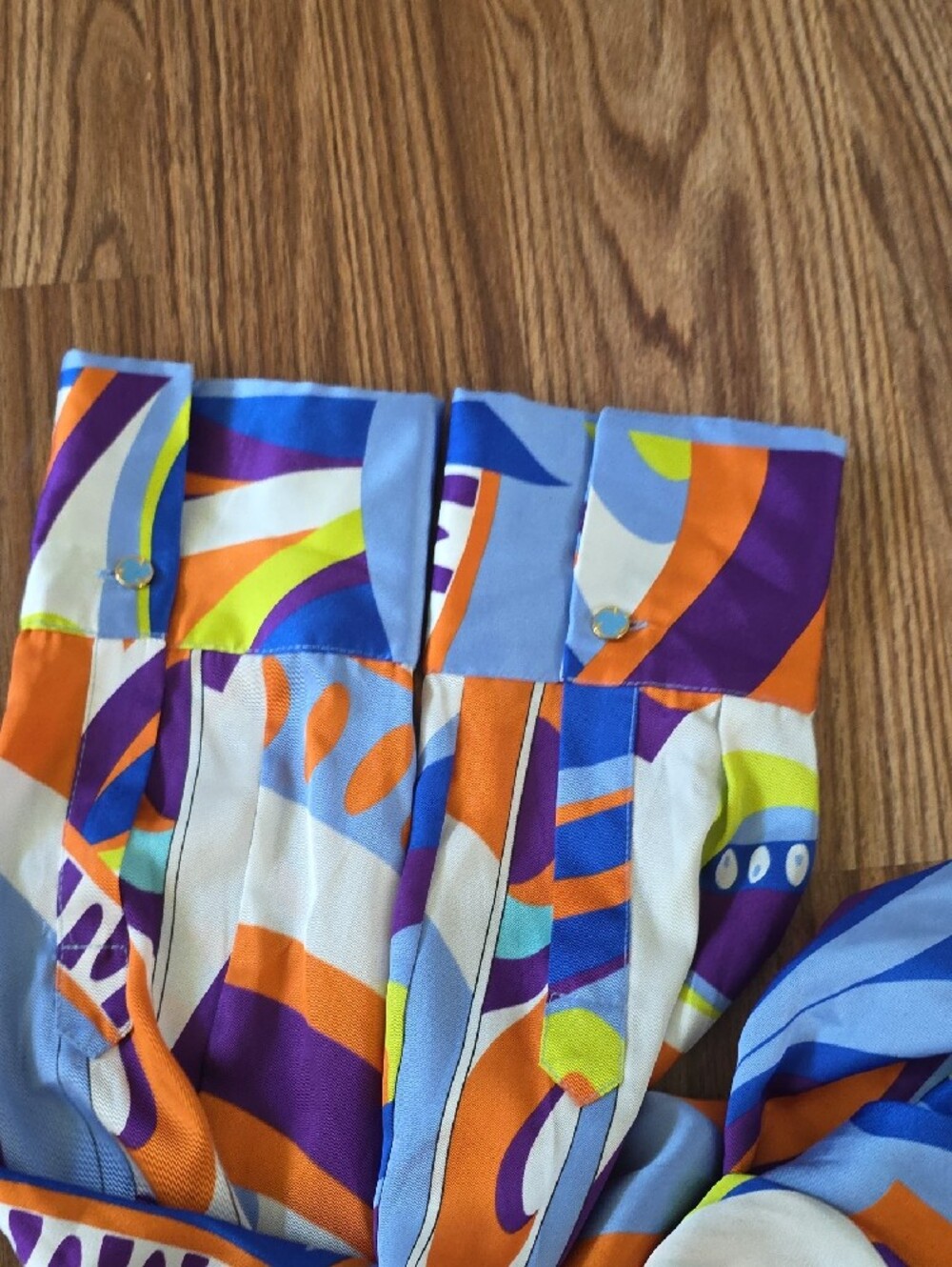 Zara Multi-Color Abstract Print Button-Up Jacket - Picture 9 of 10